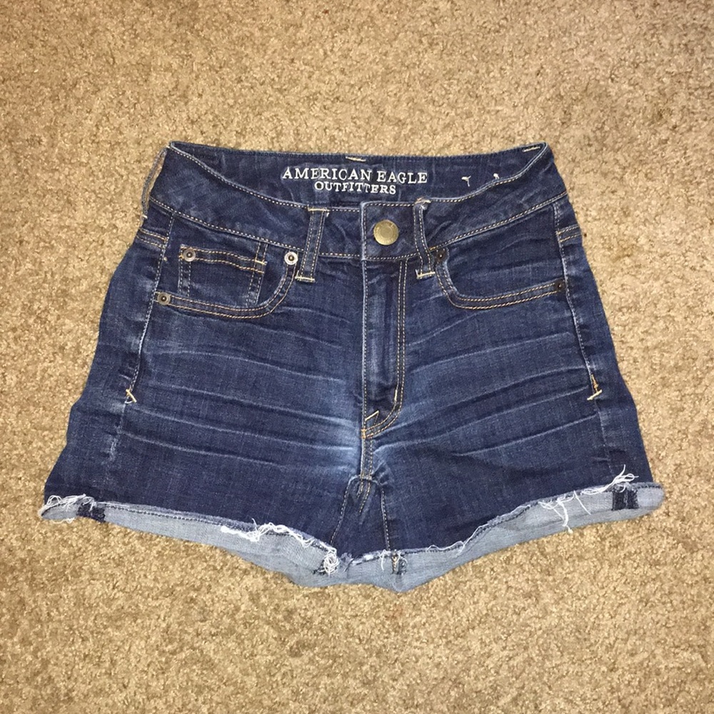 American Eagle High Waisted Denim Shorts